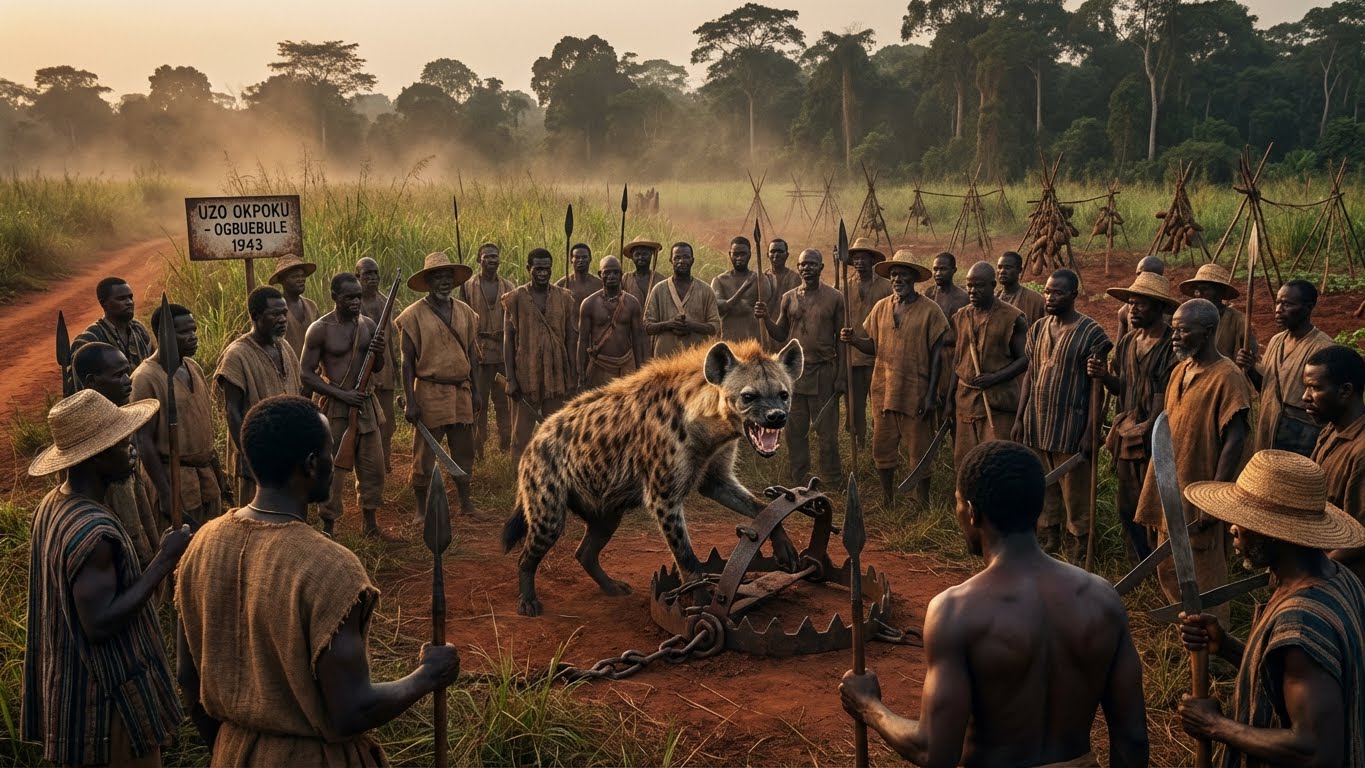 The historic hunt of a rampaging hyena in Ogbuebule, Oboro.